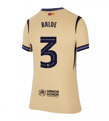 Lacne Ženy Futbalové dres Barcelona Alejandro Balde #3 2025-26 Krátky Rukáv - Preč